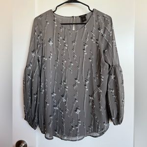 Long Sleeve Floral Blouse - Ann Taylor